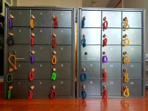 Lockers with keys