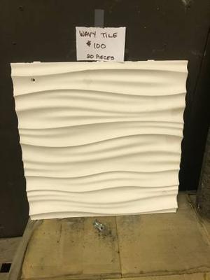 Wavy tiles - off white $100 for all 20