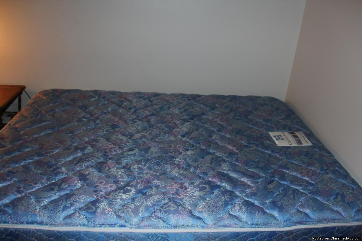 Full size mattress,box spring and frame for sale