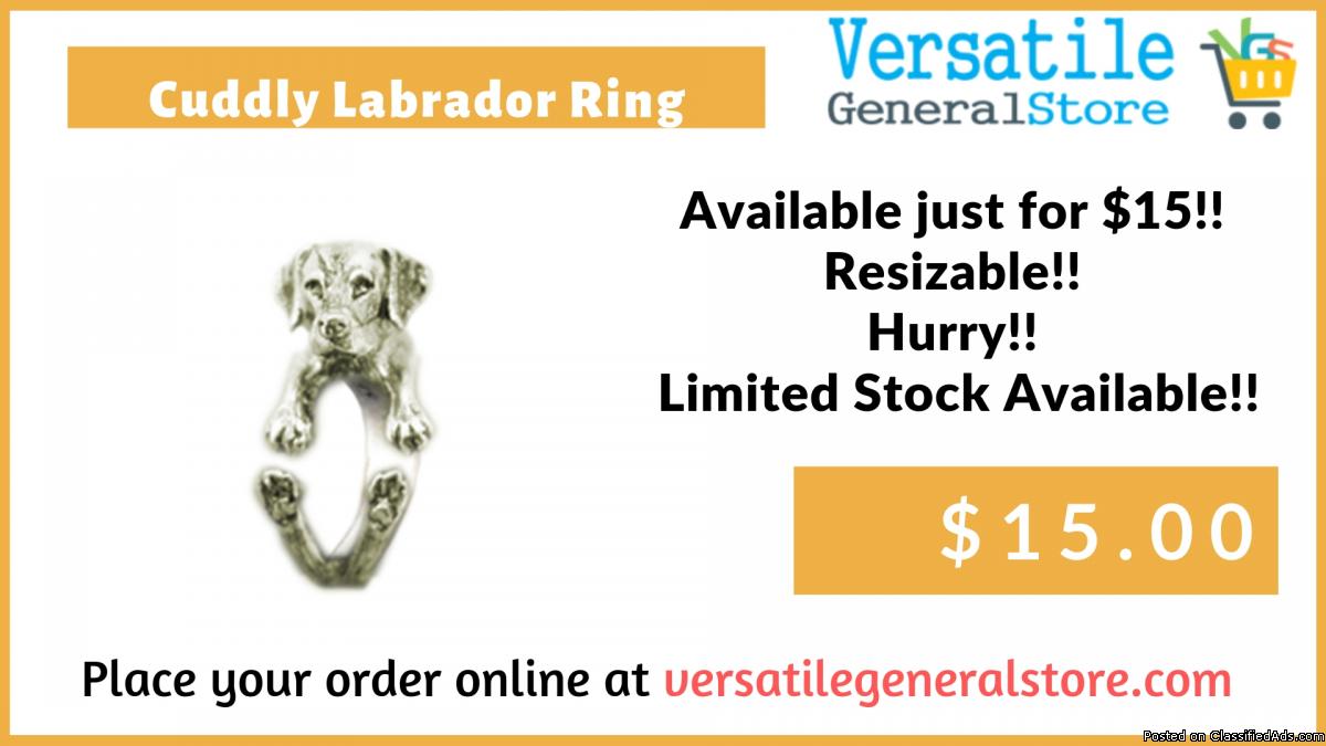 Order Now Cuddly Labrador Ring