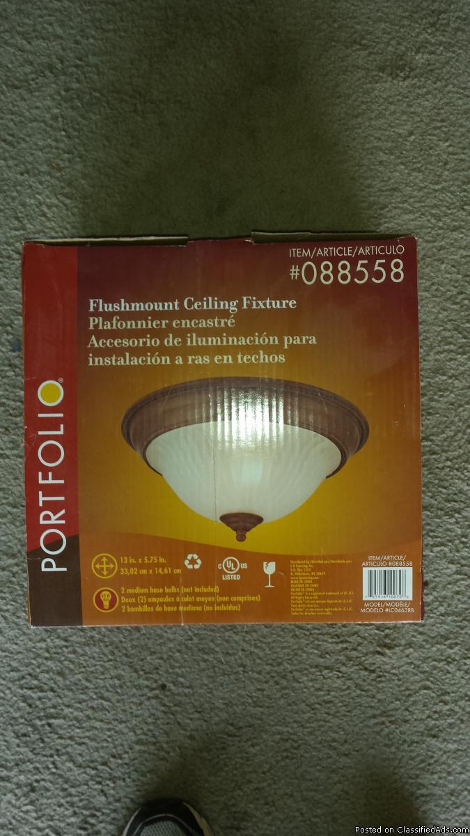 Portfolio 13” Flushmount Ceiling Fixture