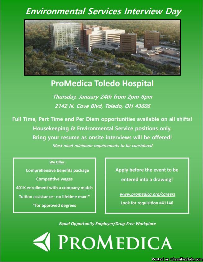 Environmental Services/Housekeeping Open House!!