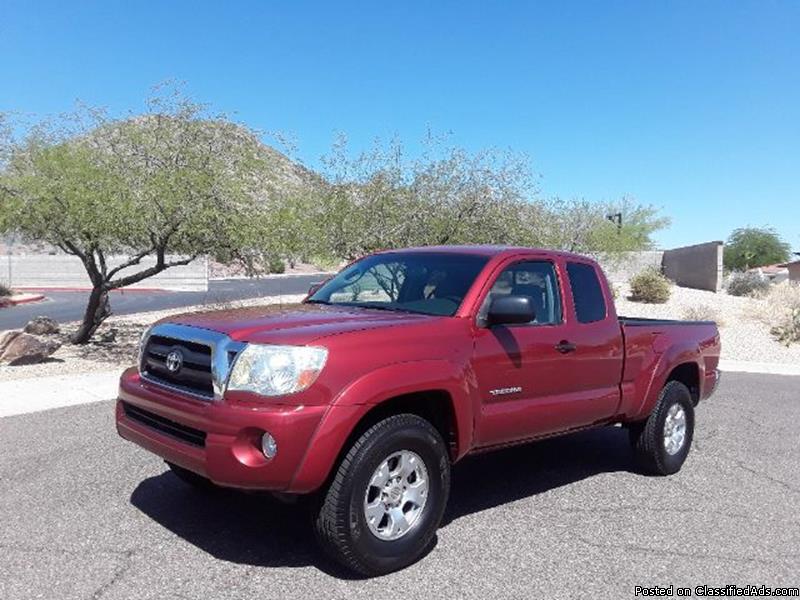  Toyota Tacoma Red Pickup Truck