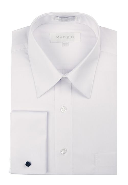 Dress Shirts w/French Cuff & Links White