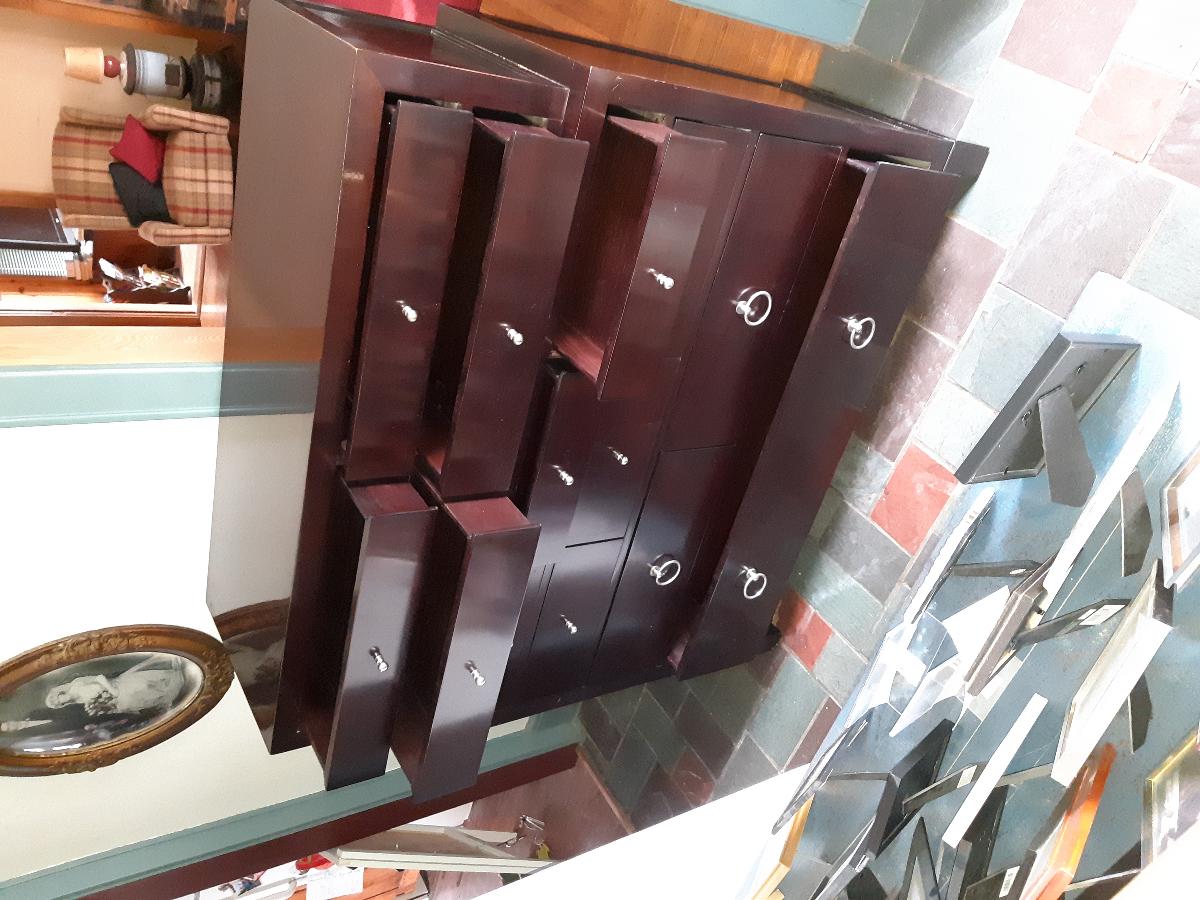Baker 13 drawer mahogany dresser
