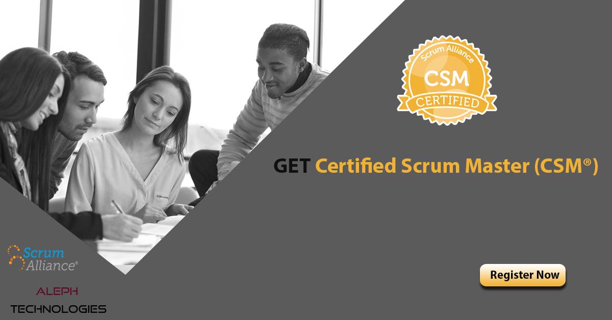 Certified Scrum master | Scrum Alliance | Aleph Technologies