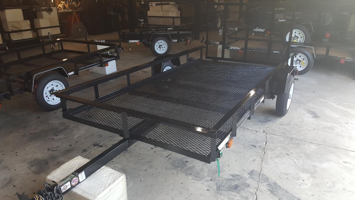 New 5x10 Utility Trailer With Rear Gate Call 