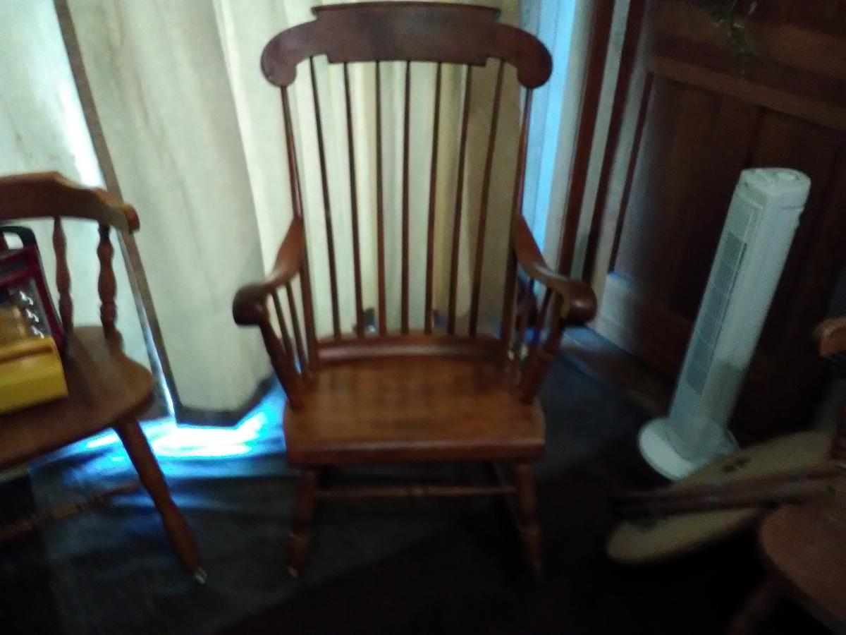 Beautiful wood rocking chair