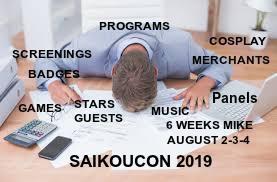 PROGRAM SCHEDULE UP FOR SAIKOUCON 