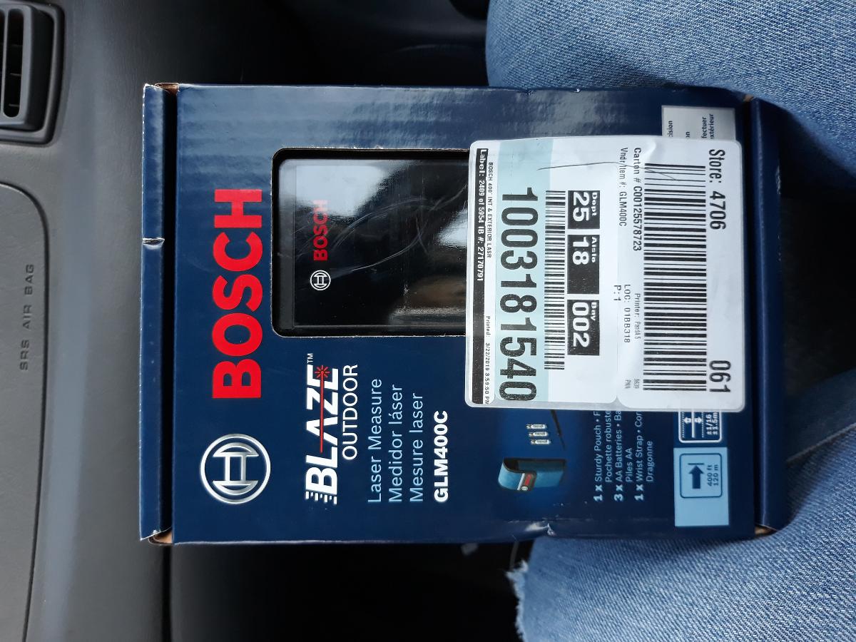 NEW Bosch BLAZE Outdoor Laser Measure (GLM400C)