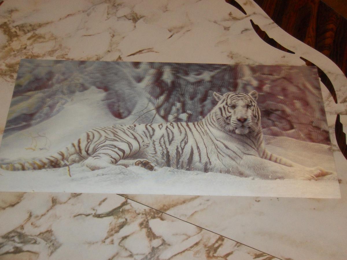White tiger plastic paint 3D