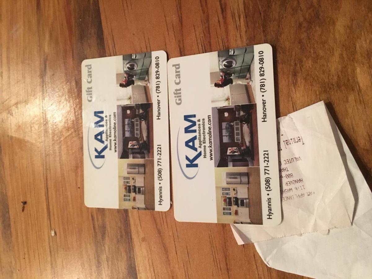 KAM Appliance $100 Gift Cards