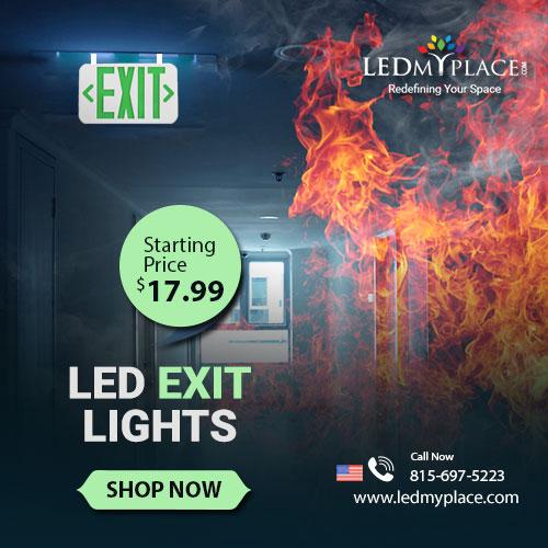 Best LED exit sign/emergency lights For Office Space From
