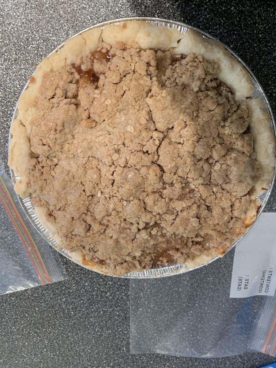 Apple crumble pie