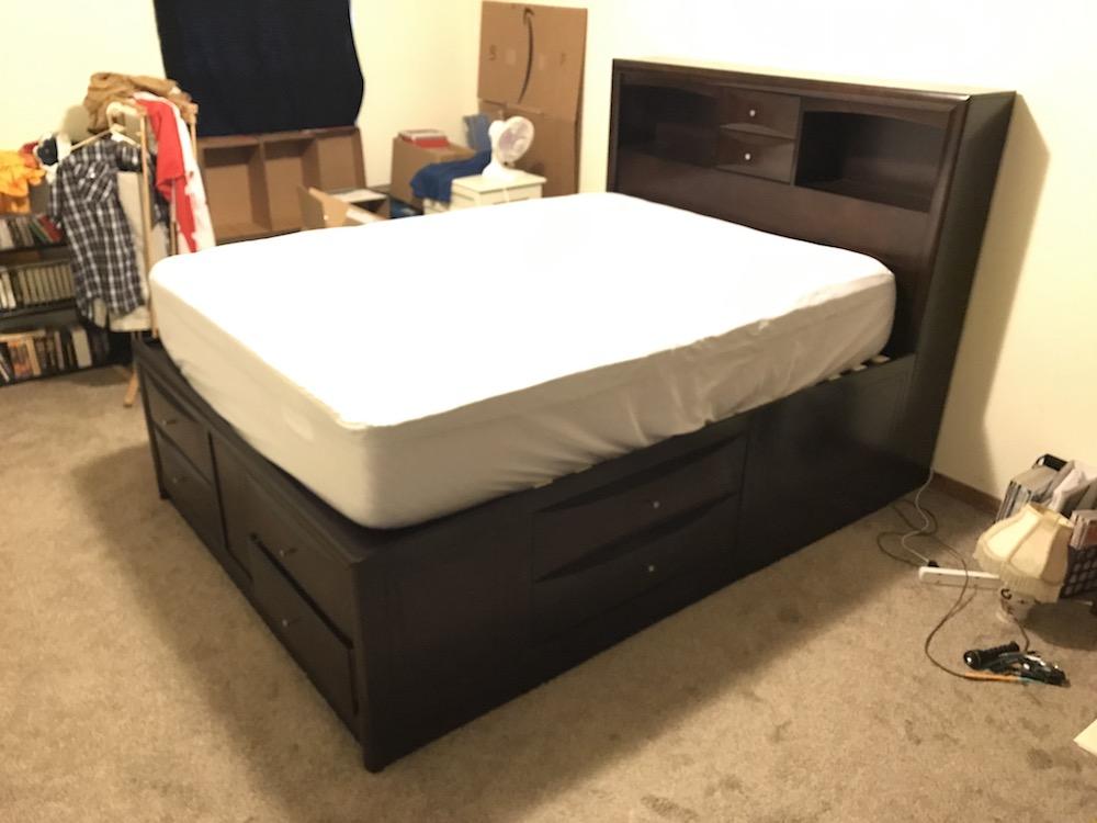 Queen Sized Captains Bed and Mattress