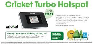 WITH CRICKET TURBO HOTSPOT, GET HOTSPOT ON THE GO FOR JUST