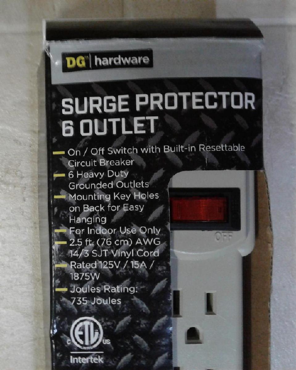 6 OUTLET SURGE PROTECTOR STRIP_NEW
