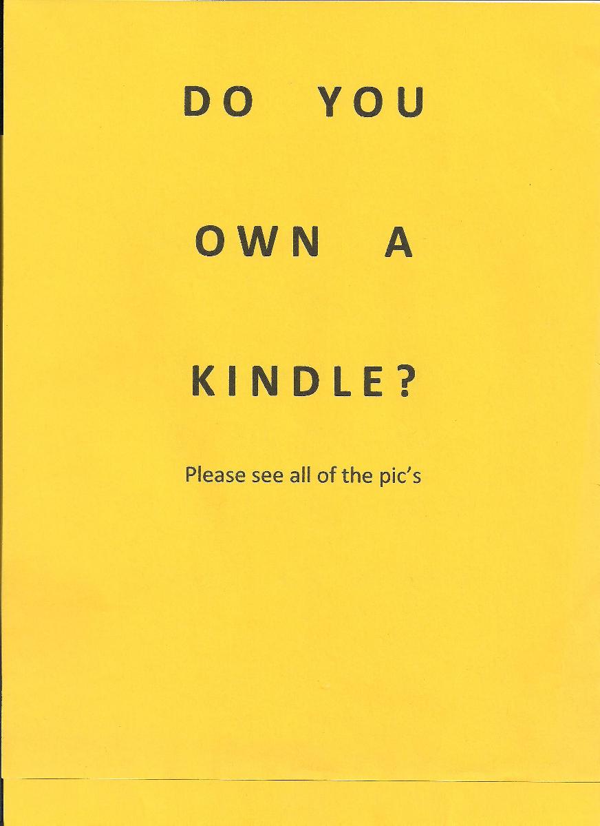Do you own a Kindle?