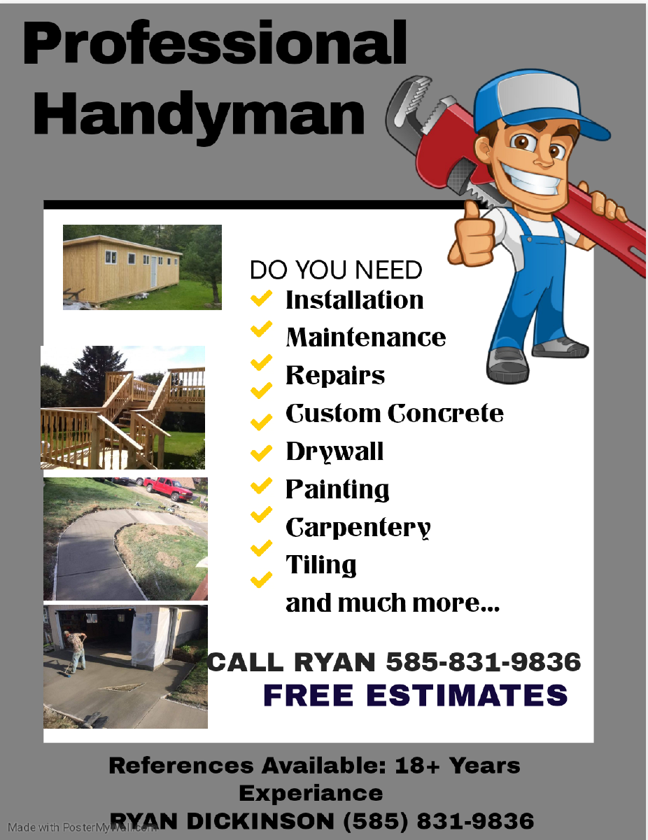 Handy Man Services (All your construction needs from your