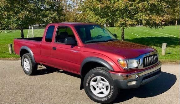  Toyota Tacoma Red Pickup Truck  Miles