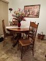 ANTIQUE Oak Dining Table/Chairs & Antique Rocker