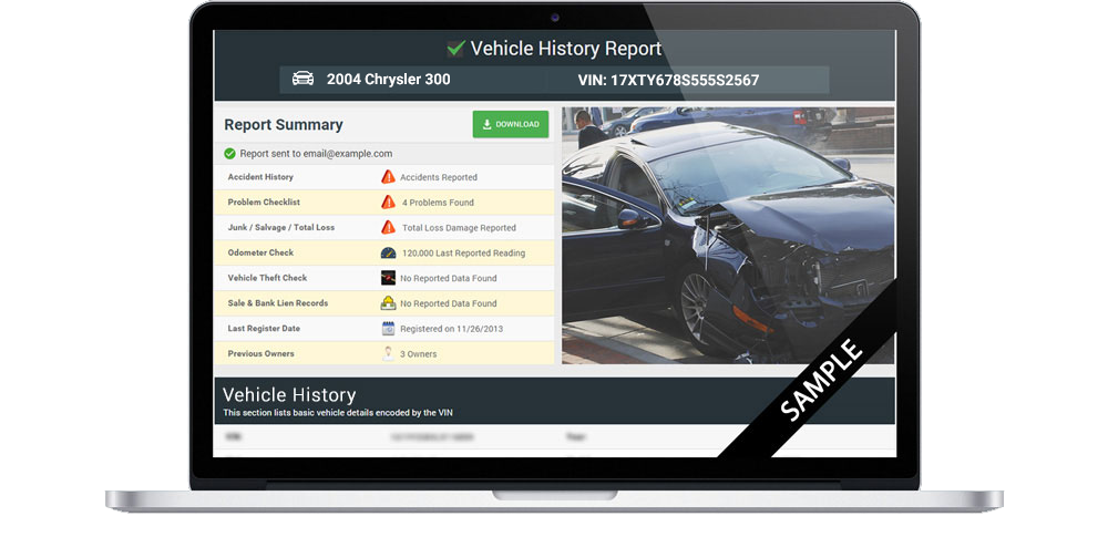 Search Vehicle History Report for Free