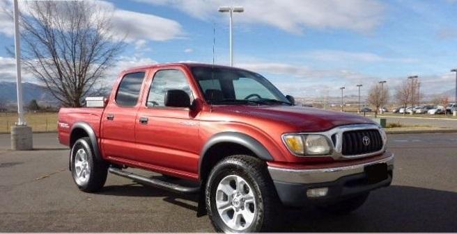  Toyota Tacoma Red Truck Pickup  Miles 4WD