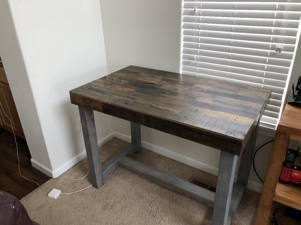 hand built pallet table