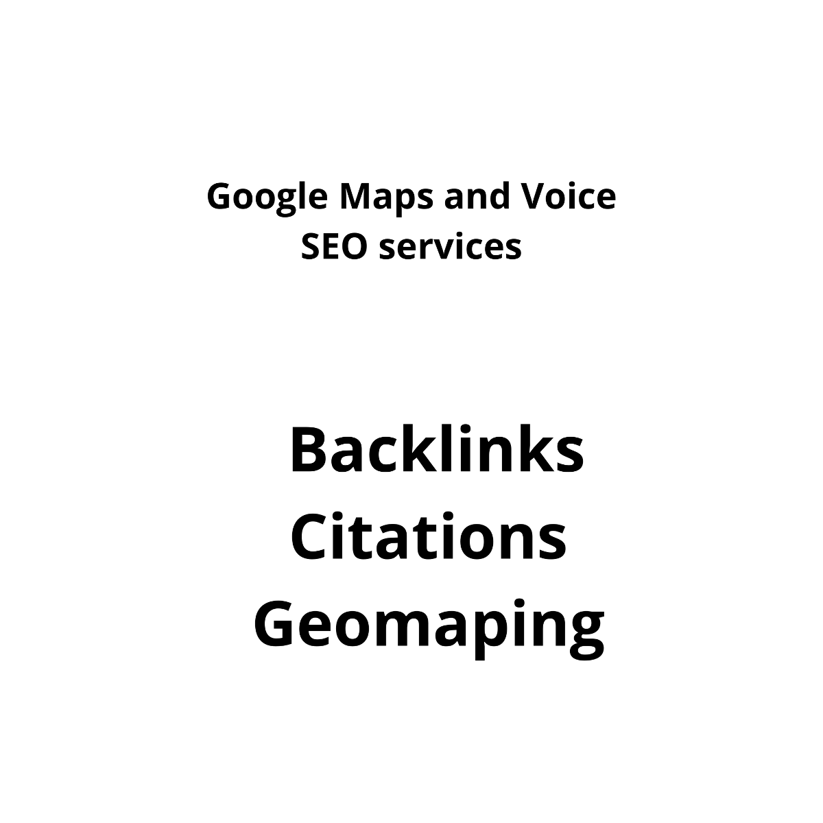 Google Map and Voice SEO services