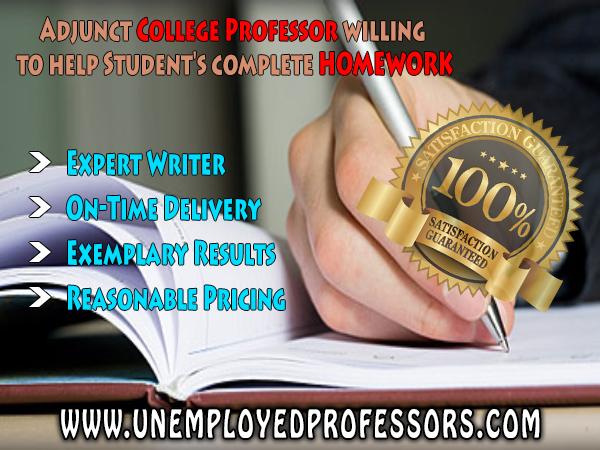 SWAMPED? HIRE THE UNEMPLOYED PROFS!