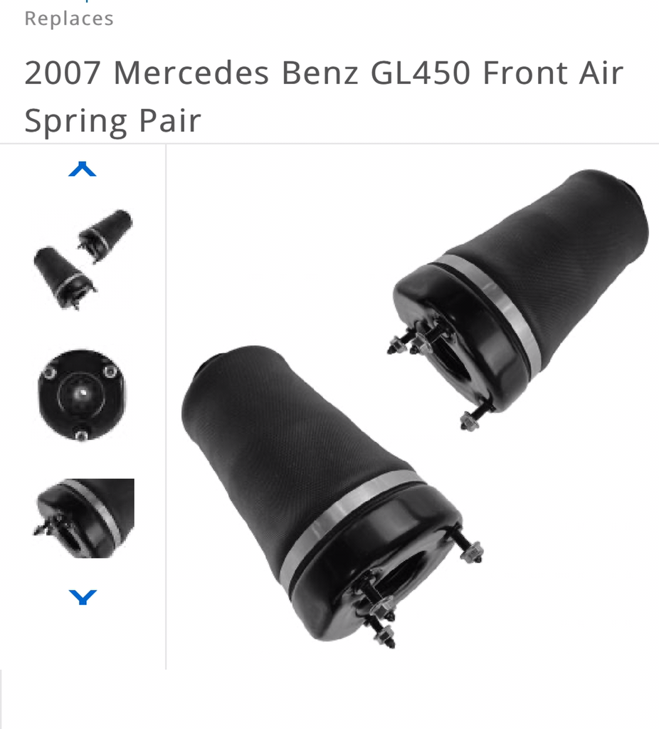From air bags for  gl450