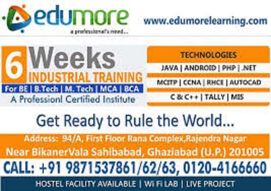 6 weeks Industrial Project Training