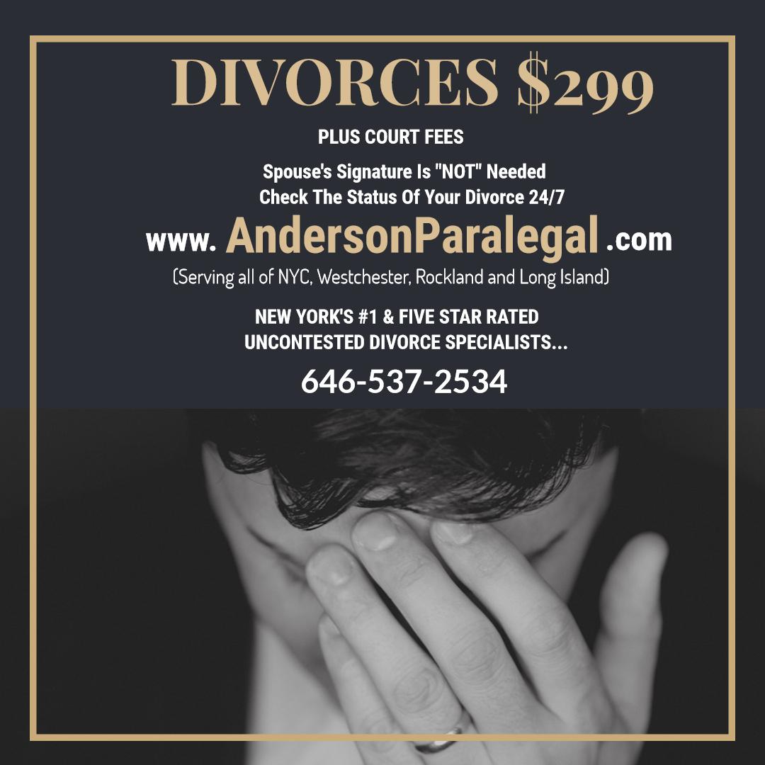Divorce Paralegal In NY | NO-Fault Divorces | Online