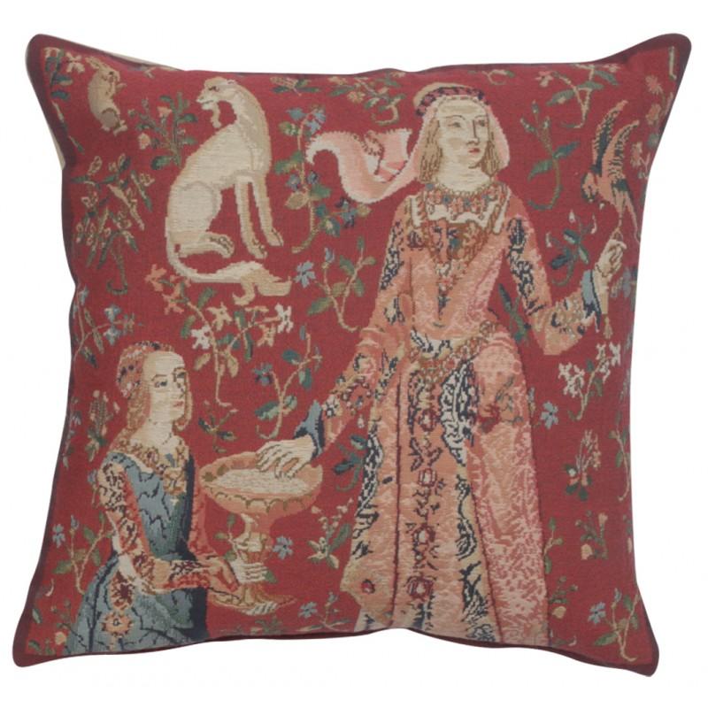 LICORNE GOUT BELGIAN TAPESTRY CUSHION