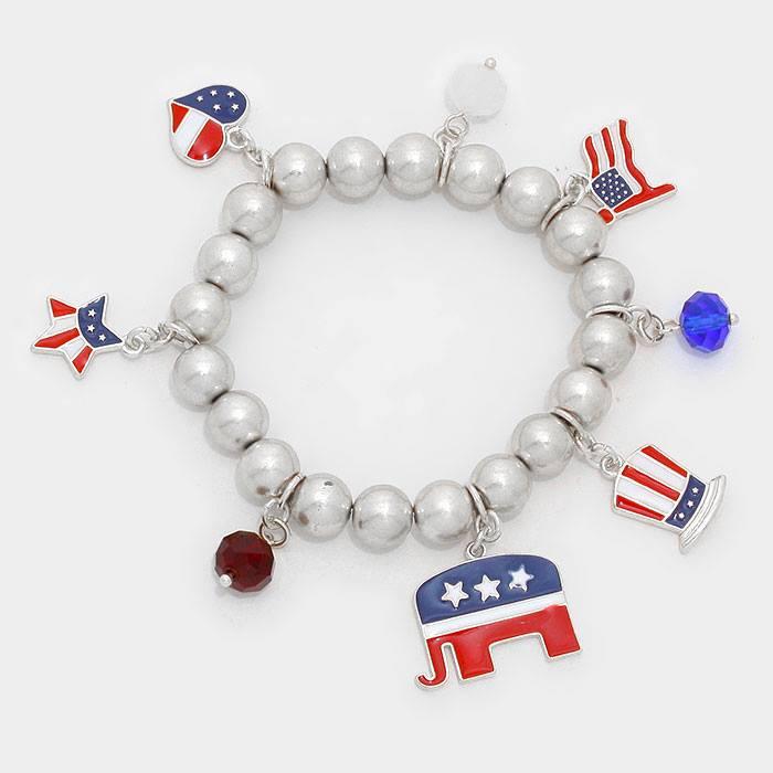 Republican and Democrat bracelets