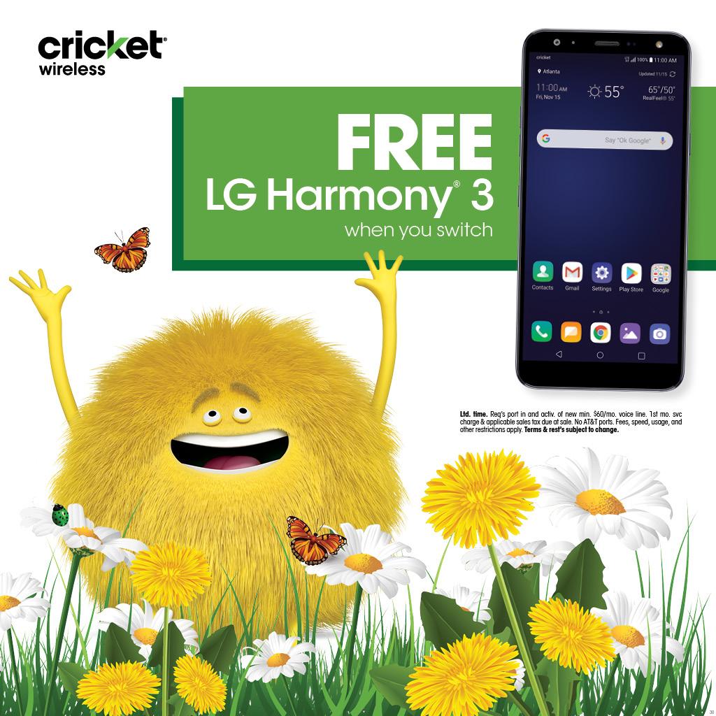 GET THE LG HARMONY 3 WHEN YOU SWITCH!!