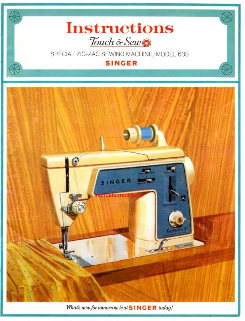 Singer 638 Sewing Machine Instruction Manual.