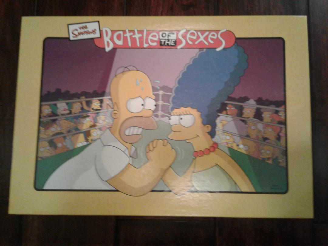 THE SIMPSONS-BATTLE OF THE SEXES BOARD GAME