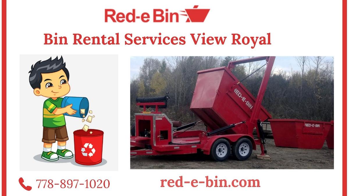 Bin Rental Company View Royal | Red E Bin