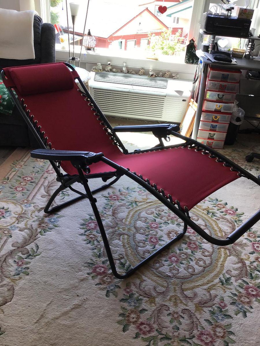 Red patio Lounge Chair