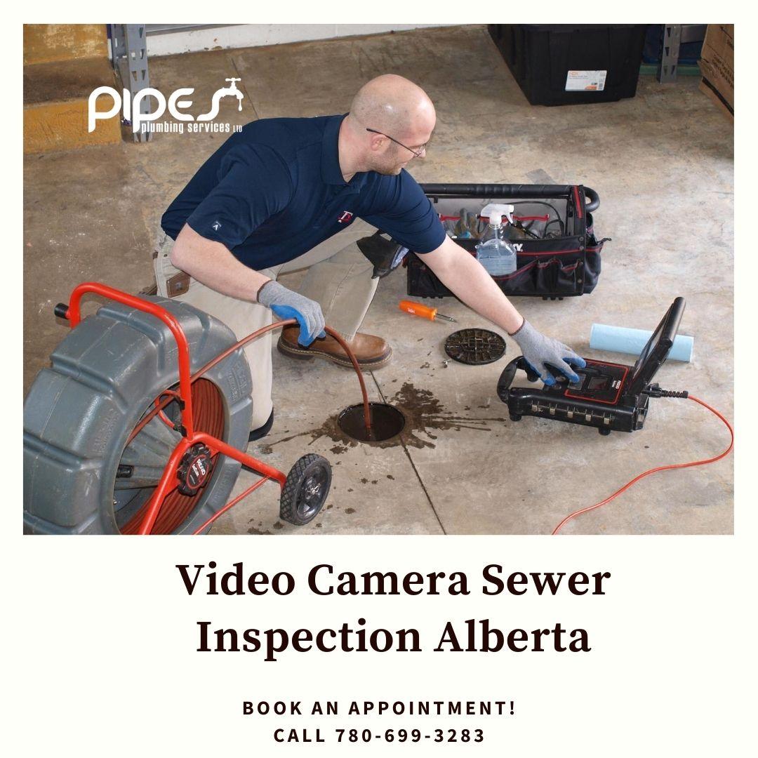 Top Video Camera Sewer Inspection Alberta by Pipes Plumbing