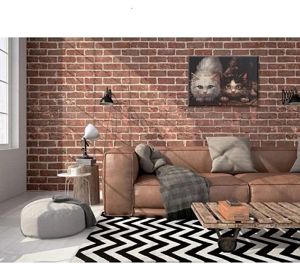 BUNDLE UP WALL TAPESTRY STRETCHED