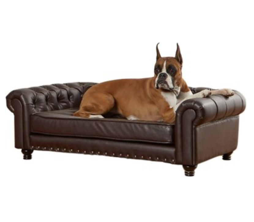 Sofa Dog Bed w/Removable Cover, Large, Pebble Brown