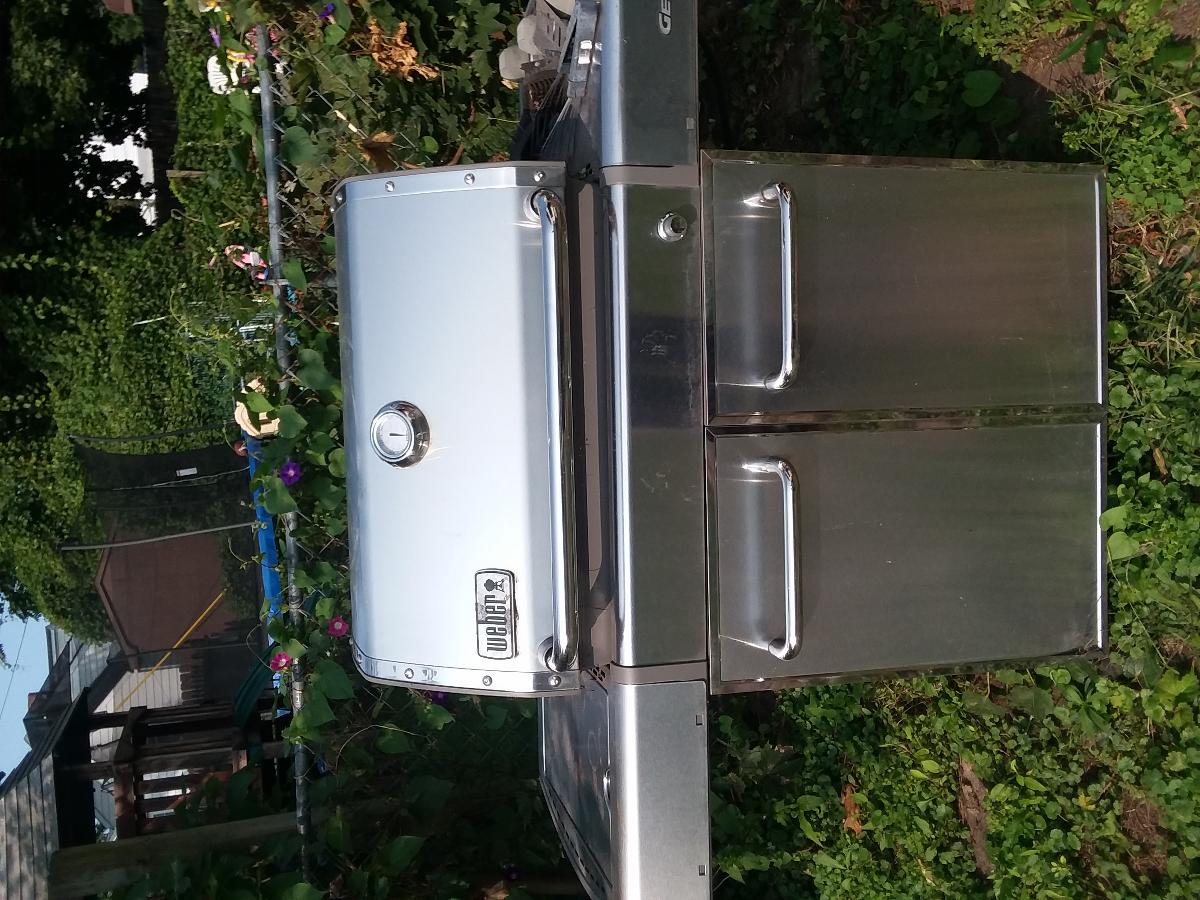 Weber stainless steel grill