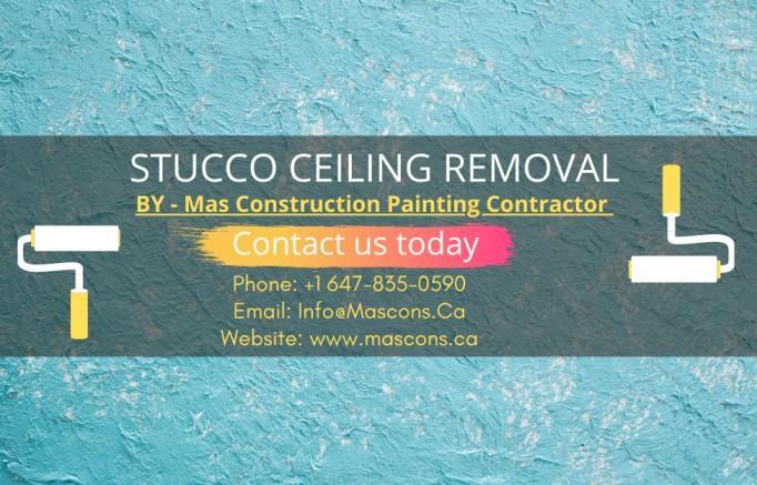 Stucco Ceiling Removal Toronto by Mas Construction