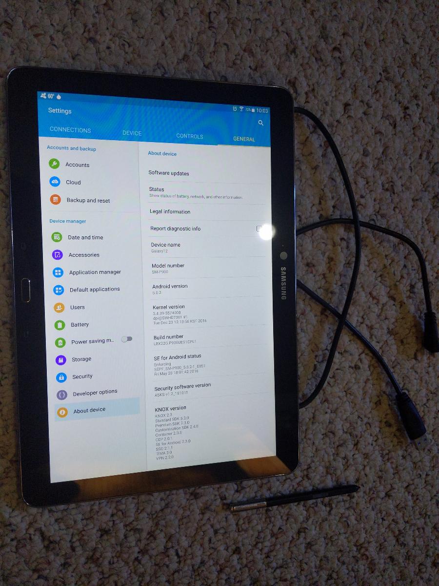 Samsung Galaxy Note Pro SM-P" tablet