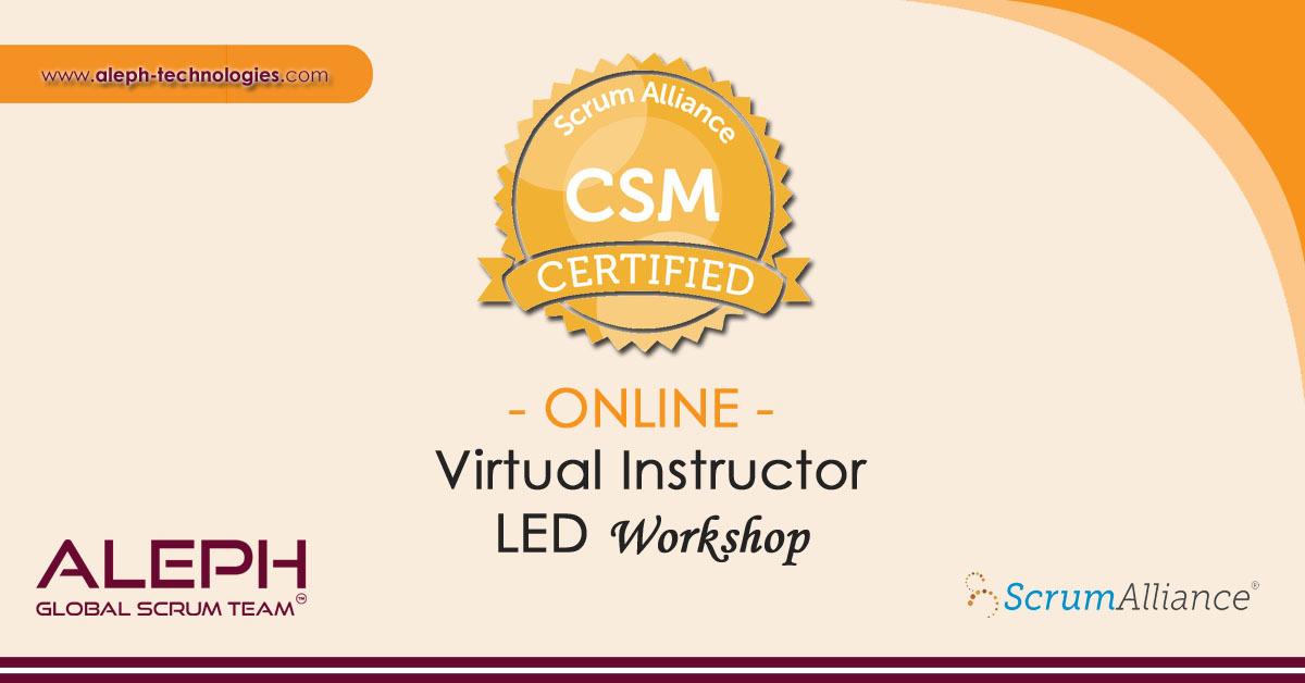 Certified Scrum Master | Scrum Alliance | Virtual Instructor