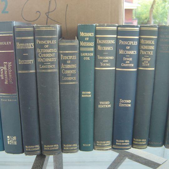 14 vintage ENGINEERING textbooks. ONLY $ for all 14.