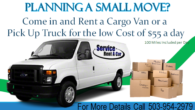 Cargo Van for Rent starting at $ a Day