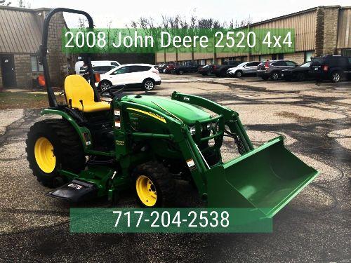  John Deere 4x4 tractor w/Loader and Belly Mower